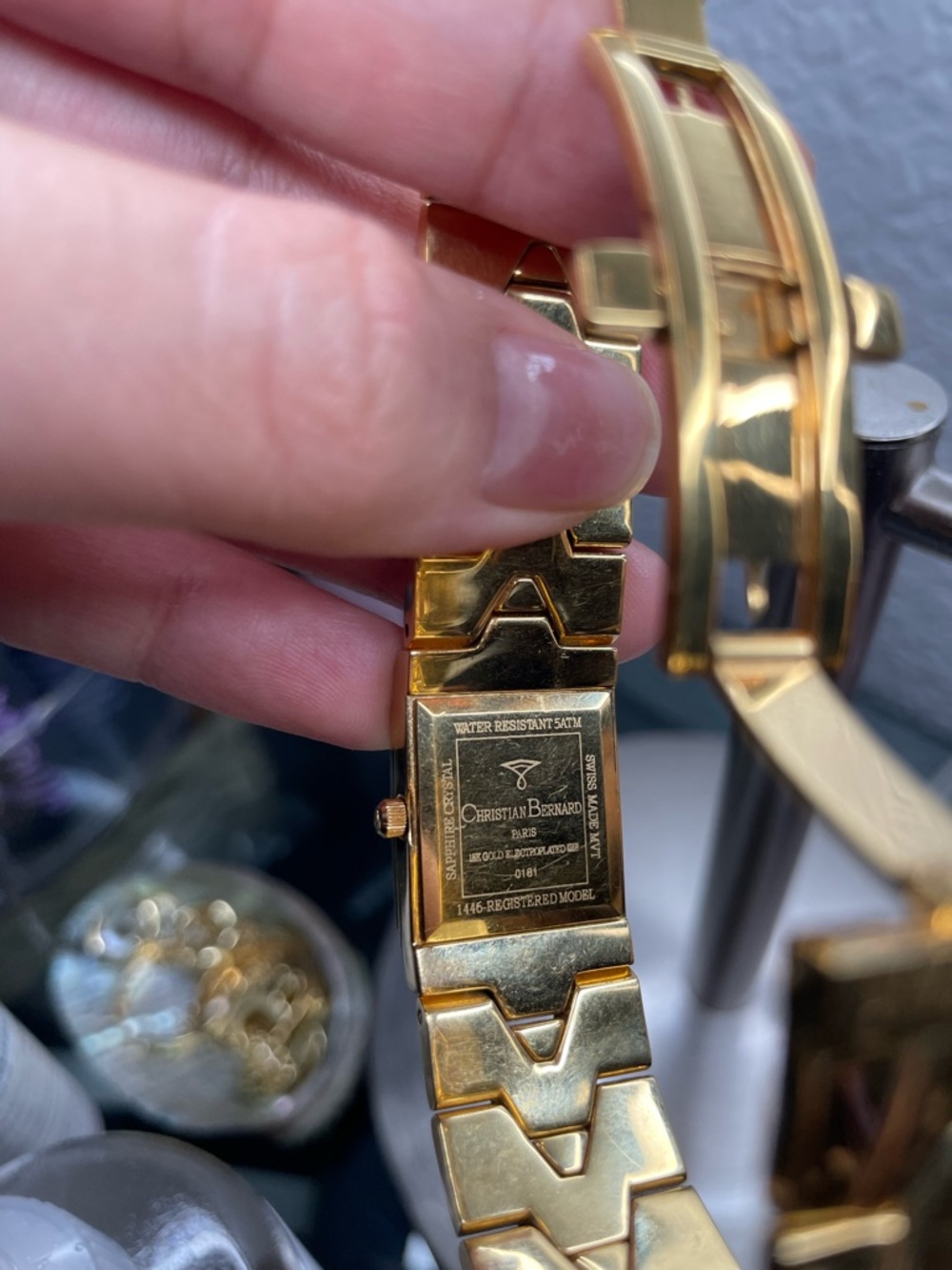 Christian Bernard Victory 18k Gold Electroplated Ladies Watch - Picture 3 of 7